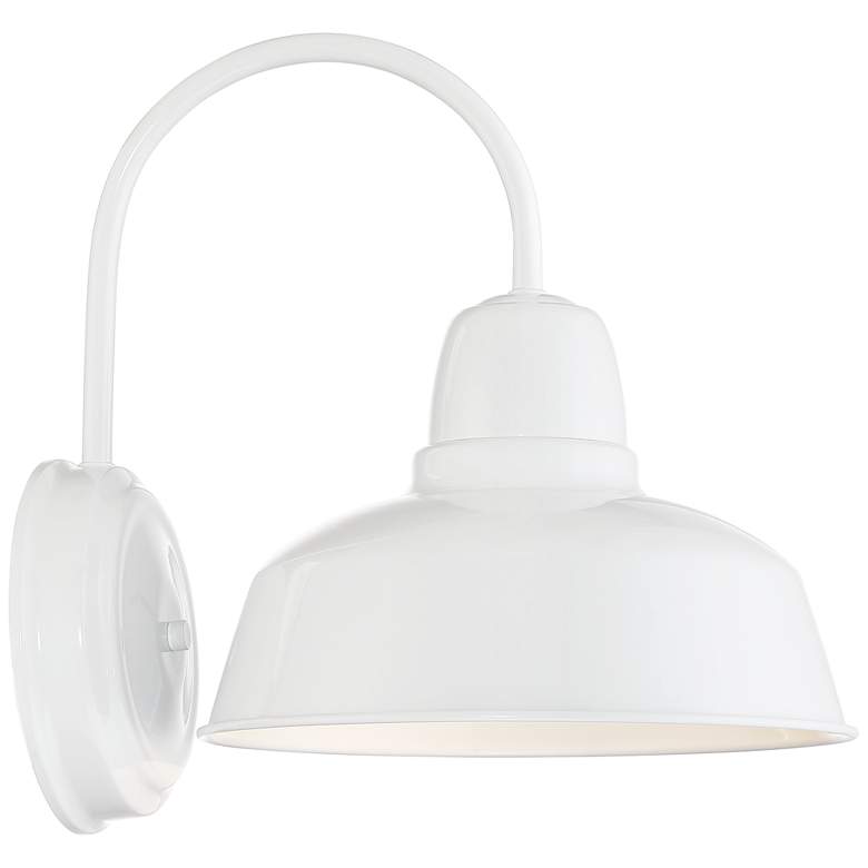 Urban Barn Collection 13&quot; High White Outdoor Wall Light more views