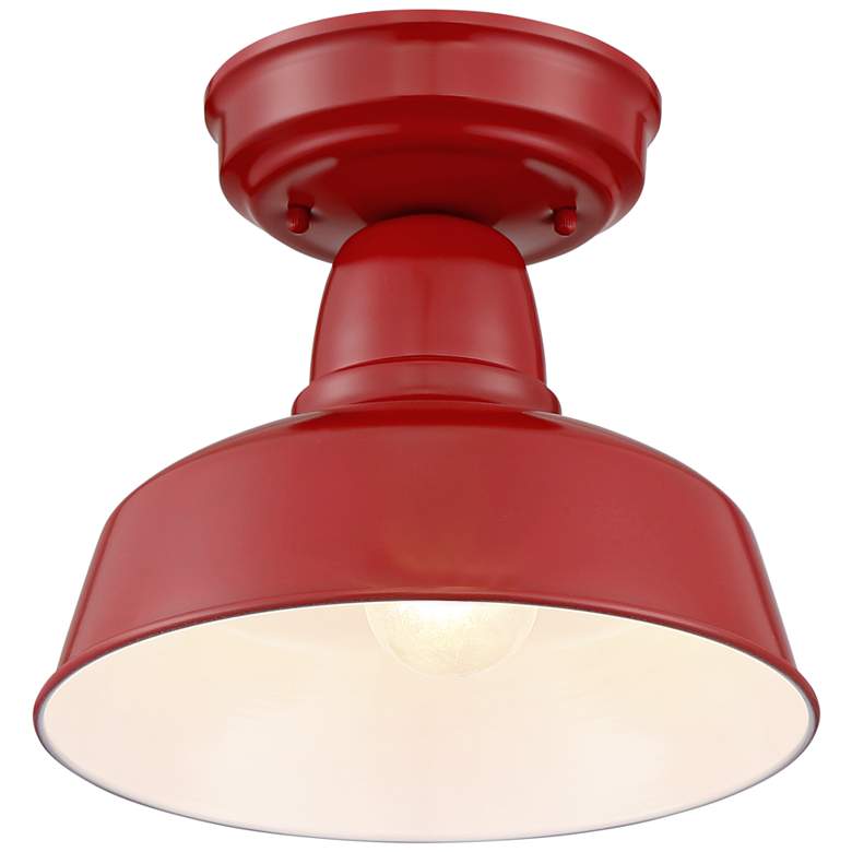 Urban Barn Collection 10 1/4&quot; Wide Red Outdoor Ceiling Light more views