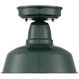 Urban Barn 10 1/4&quot; Wide Green Outdoor Ceiling Light more views