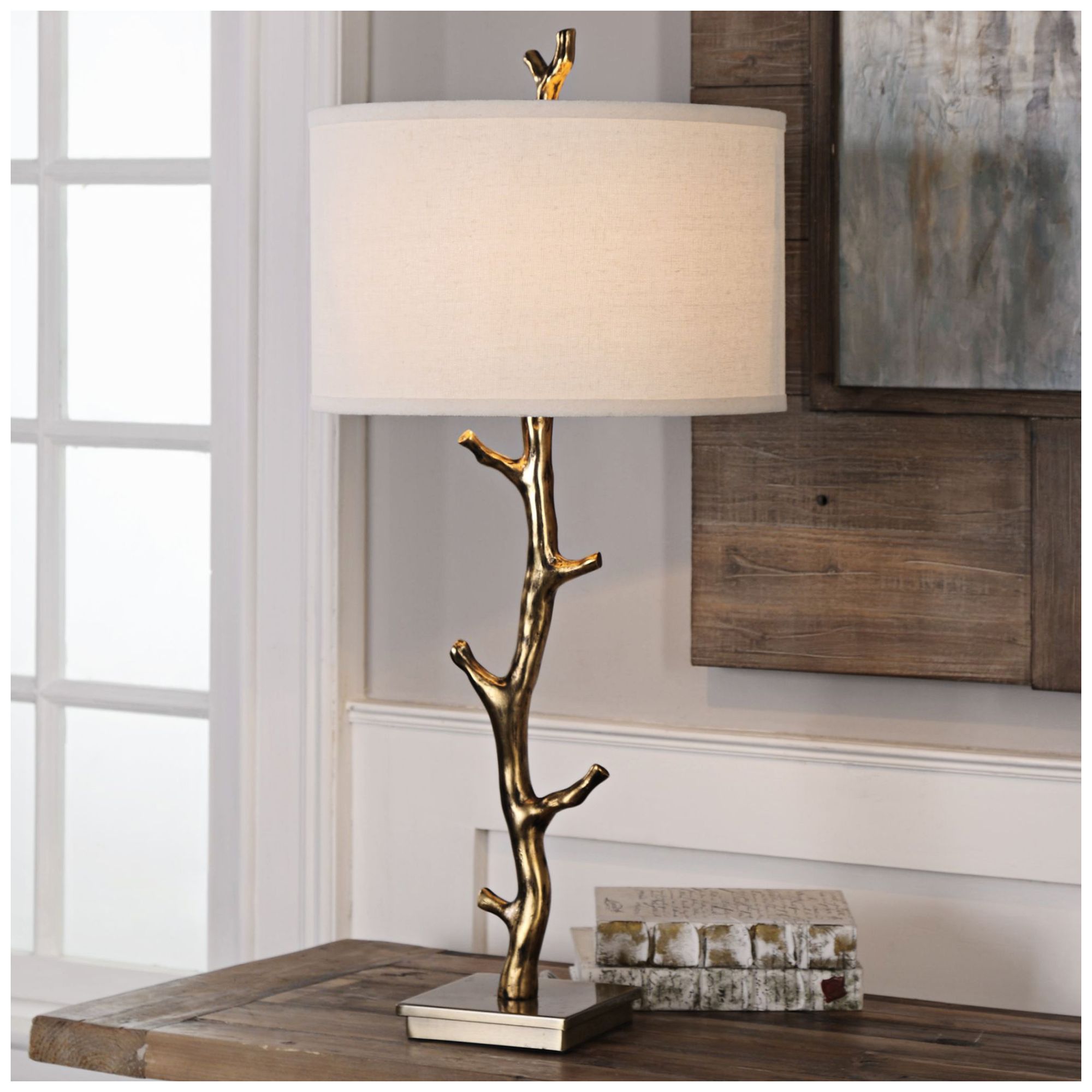 Uttermost Javor Antiqued Gold Tree Branch Metal Table Lamp 13Y60   13Y60views1.fpx