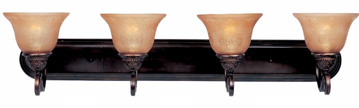 Symphony OilRubbed Bronze Four Light Bathroom Fixture 14909 Lamps
