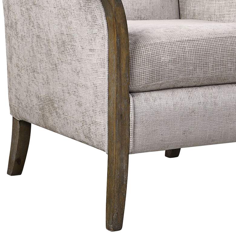 Image 5 Uttermost Brittoney Taupe and Stone Accent Armchair more views