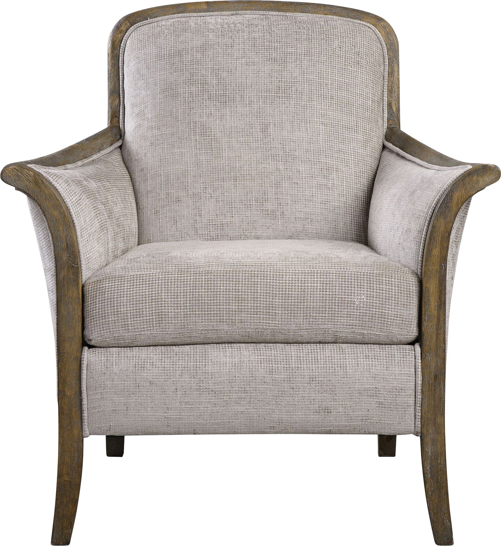 Uttermost Brittoney Taupe and Stone Accent Armchair 14C24 Lamps Plus