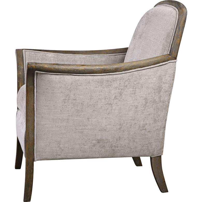 Image 7 Uttermost Brittoney Taupe and Stone Accent Armchair more views