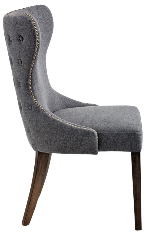 Ariana Dark Gray Fabric Dining Chair 15G15 Lamps Plus