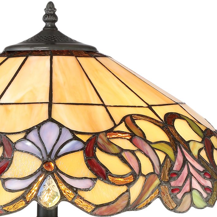 Quoizel Blossoms Imperial Bronze TiffanyStyle Table Lamp 16P63 Lamps Plus