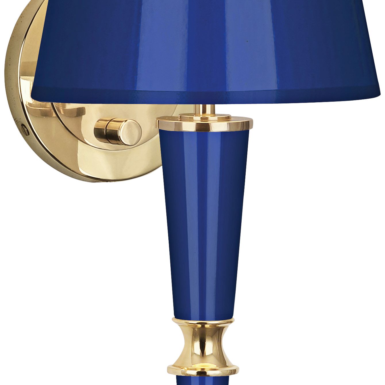 Versailles 23 1/4" High Navy Lacquer and Navy Shade Wall Lamp 16T78