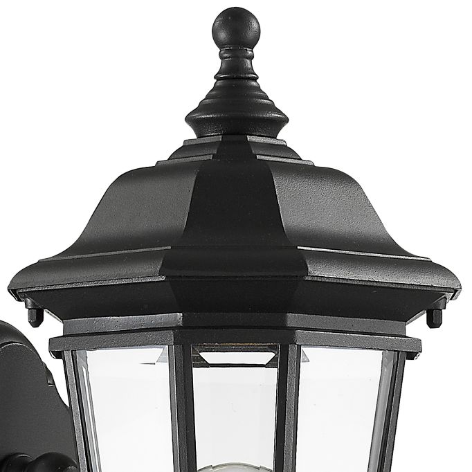 Melbourne 19 1/2" High Black Lantern Outdoor Wall Light 176J0
