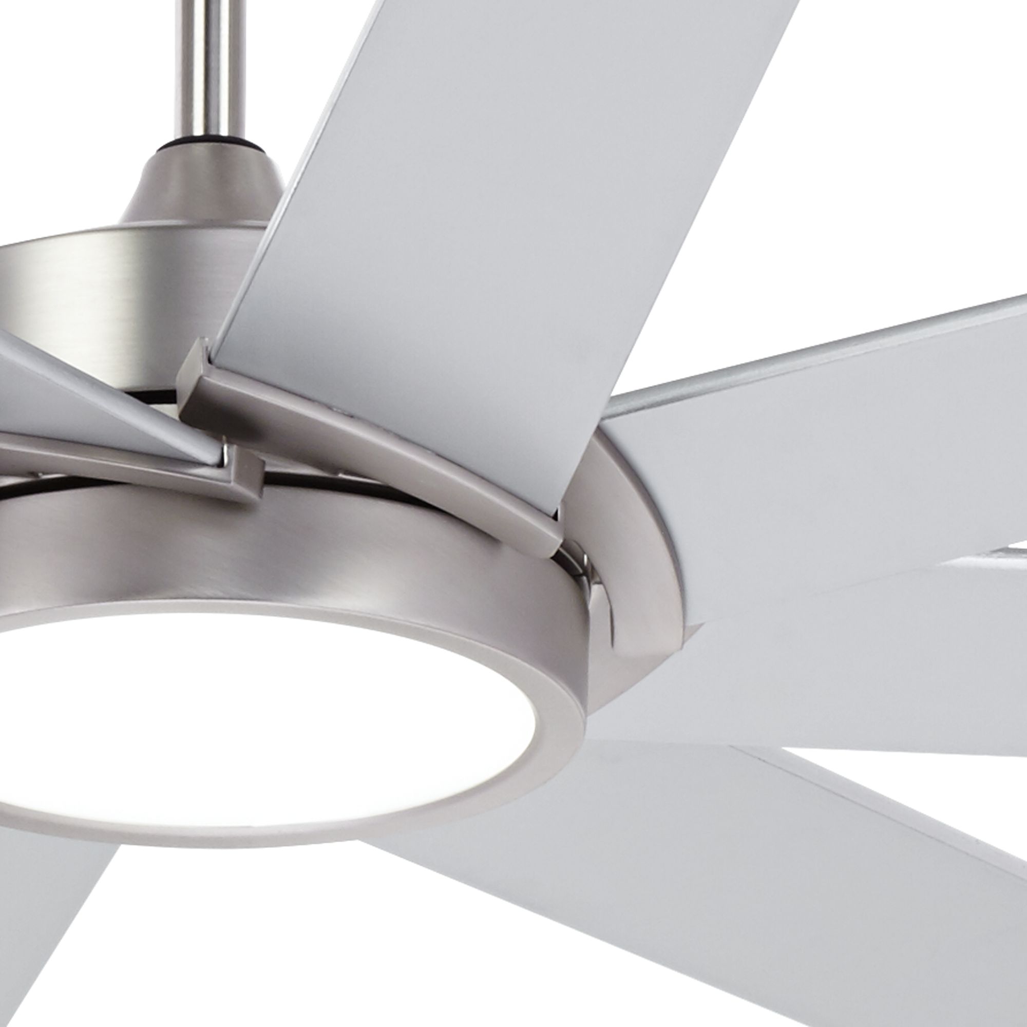 65 Possini Euro Destination Brushed Nickel Led Ceiling Fan