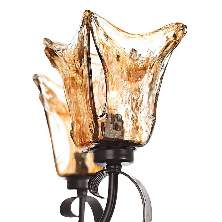 Details about   Uttermost Vetraio Glass Wall Sconce in Oil Rubbed Bronze 