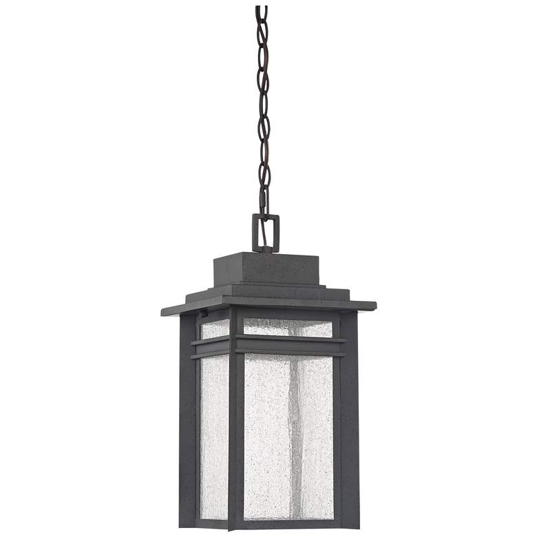 Quoizel Beacon 17&quot;H Stone Black LED Outdoor Hanging Light more views