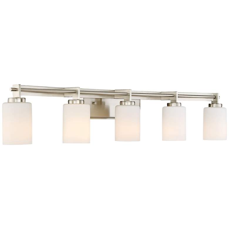 Quoizel Taylor 40 1/2&quot; Wide Brushed Nickel Bath Light more views