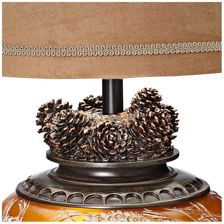 pine cone table lamp