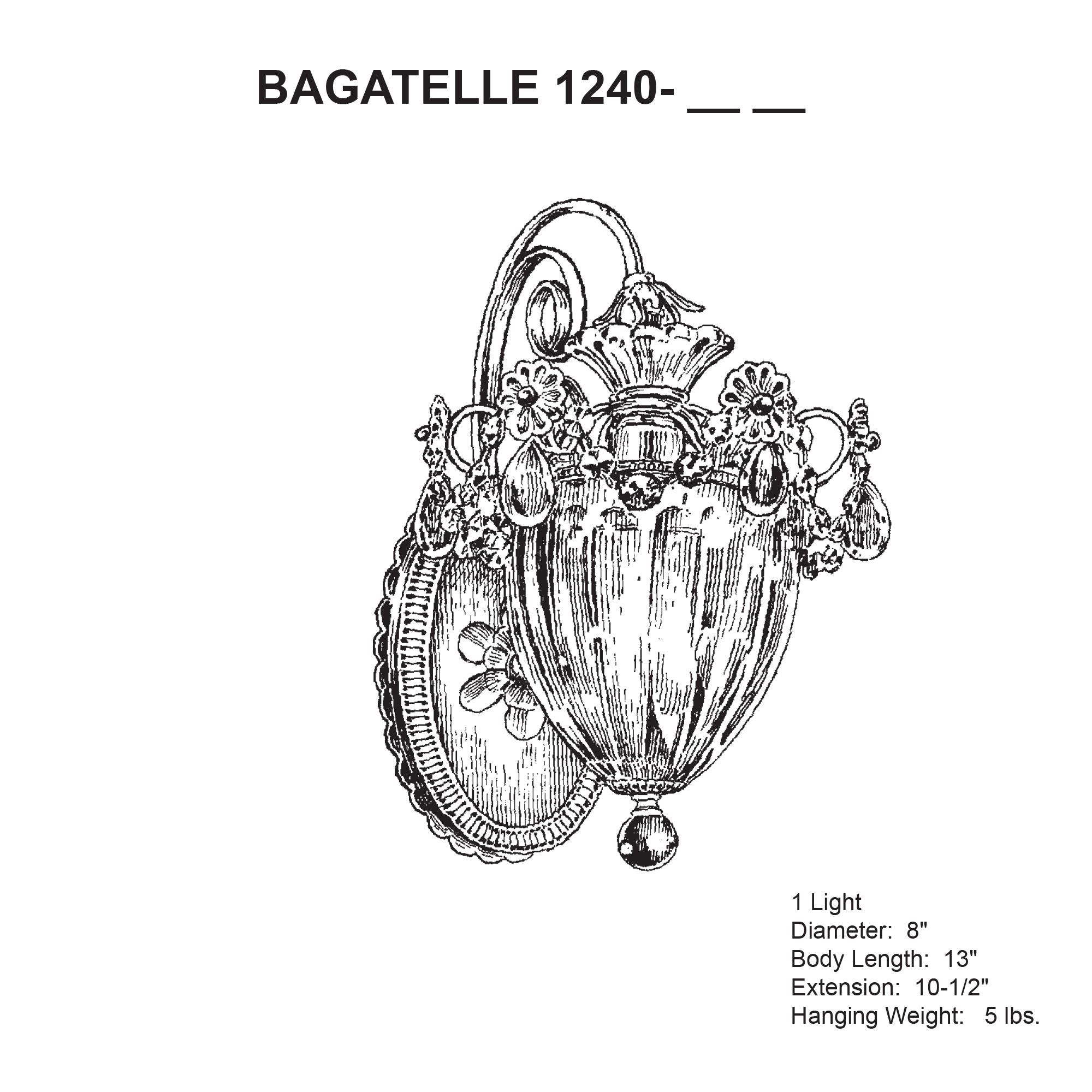 Schonbek Bagatelle Collection 13" High Crystal Wall Sconce 19429