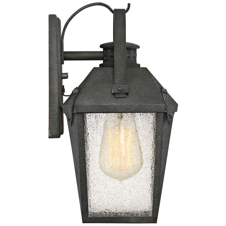 Quoizel Carriage 11 1/2&quot;H Mottled Black Outdoor Wall Light more views