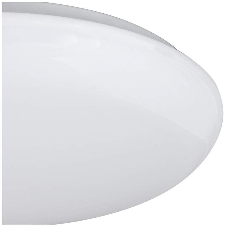 Image 3 Levine Shallow Flushmount 19" Wide White LED Ceiling Light more views