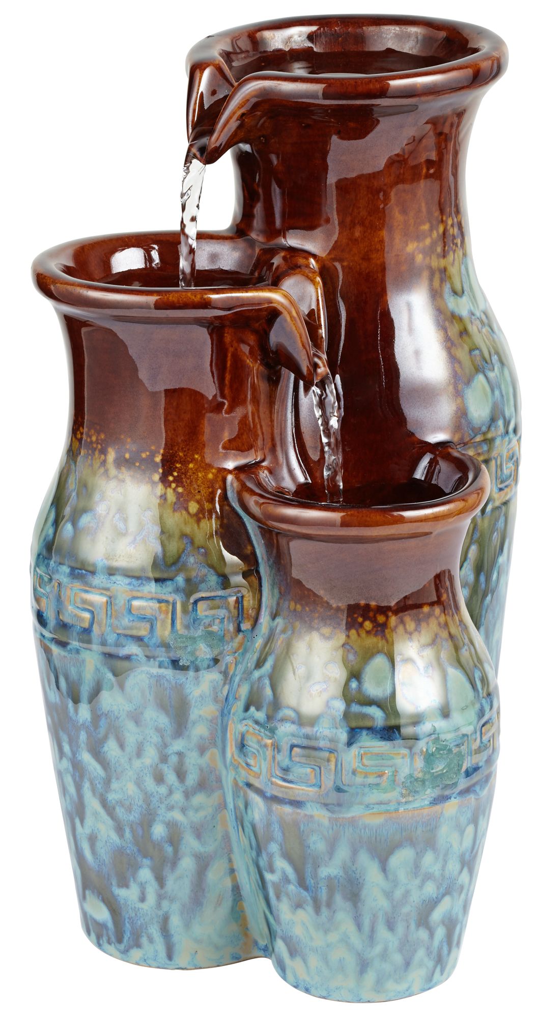 Mediterranean Jar 11 1/2" High Ceramic Tabletop Fountain 1G456 Lamps Plus