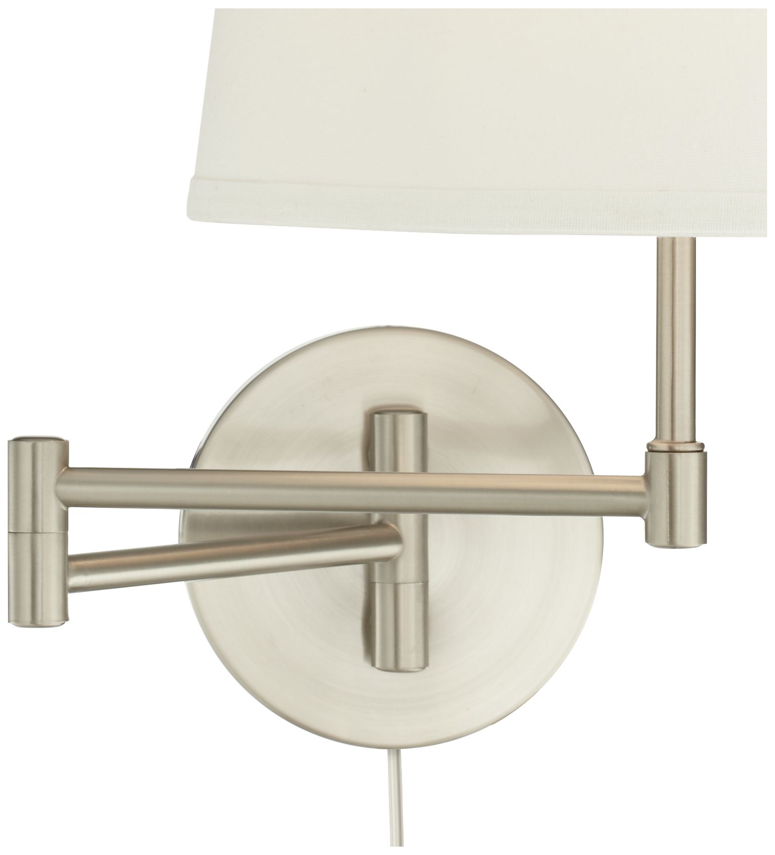 Oray Brushed Nickel Swing Arm Wall Lamp Set of 2 1M557 Lamps Plus