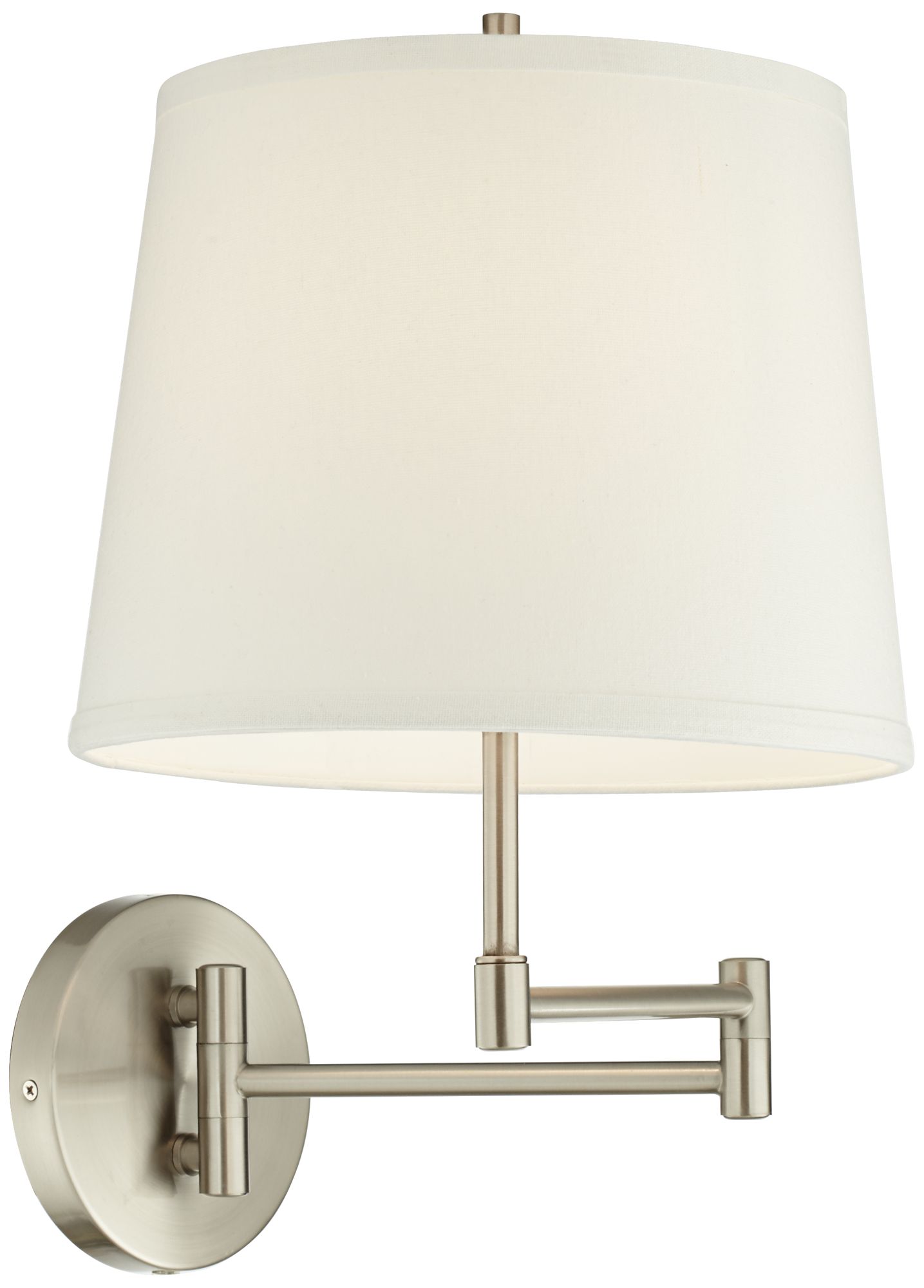 Oray Brushed Nickel Swing Arm Wall Lamp Set of 2 1M557 Lamps Plus