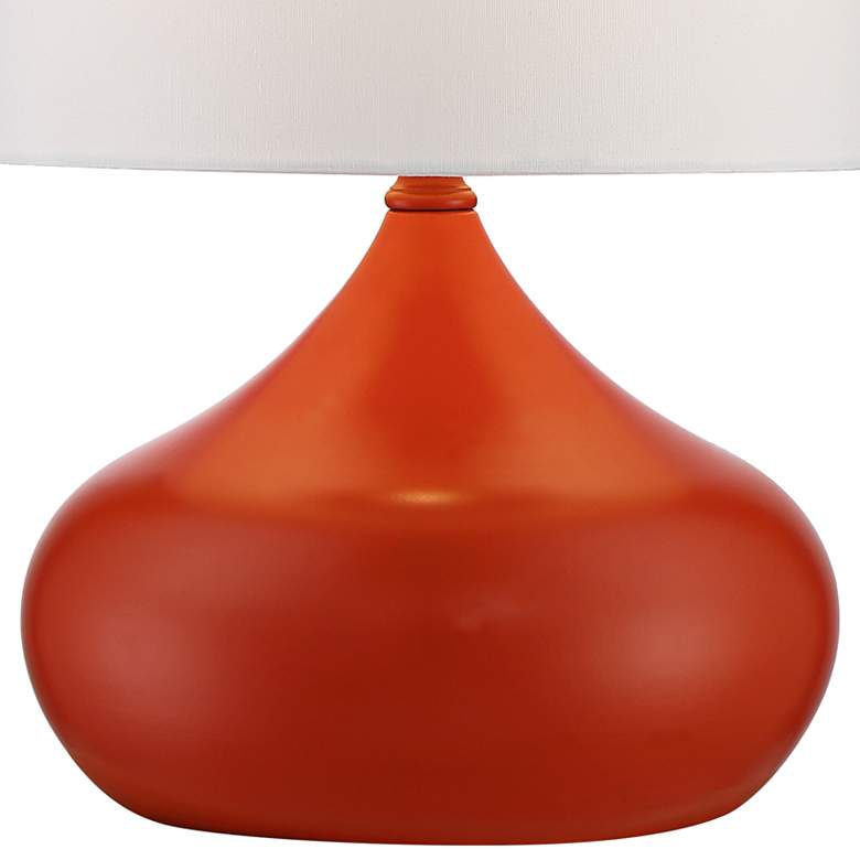 Image 4 Orange Droplet 14 3/4" Small Modern Accent Lamps Set of 2 more views