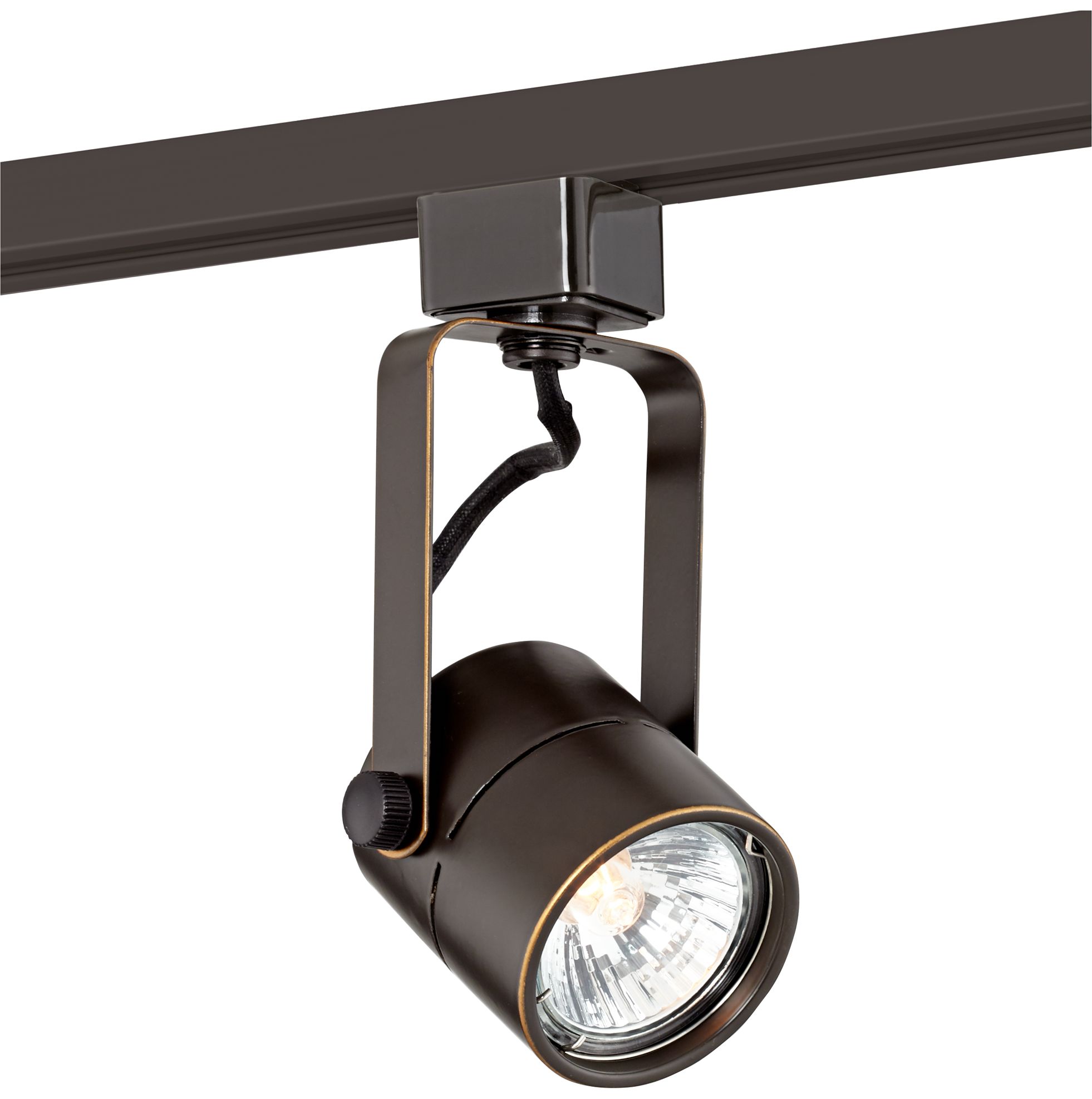 Pro Track Bronze Cylinder 50 Watt GU10 Halo Track Head 1X362 Lamps