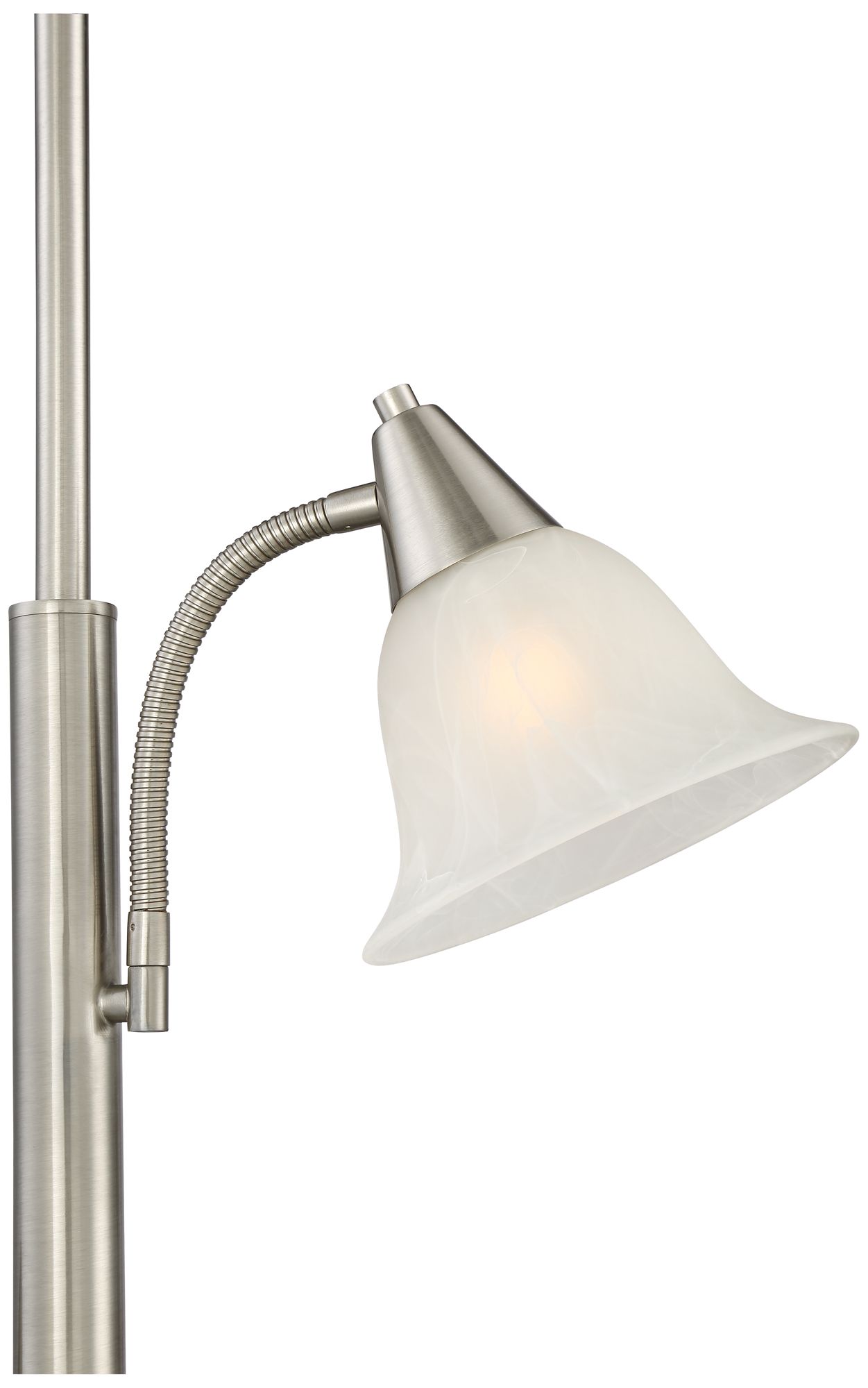 Jordan Brushed Nickel Tree Torchiere 3 Light Floor Lamp 1Y325