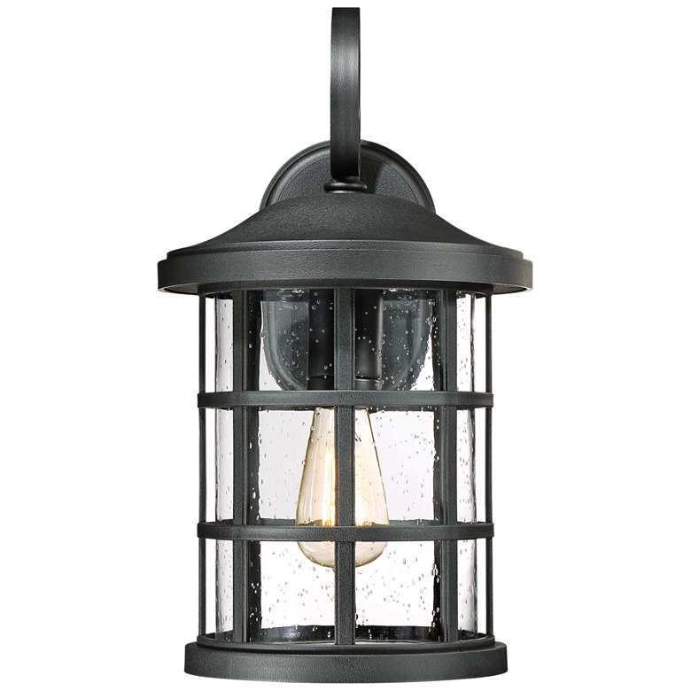 Quoizel Crusade 17 3/4&quot; High Earth Black Outdoor Wall Light more views