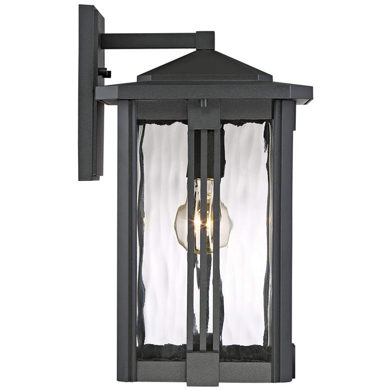 Quoizel Everglade 15&quot; High Earth Black Outdoor Wall Light more views