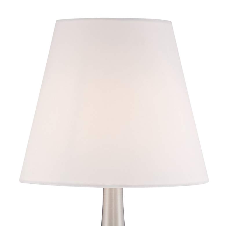 Image 3 Set of 2 Brooks Brushed Nickel Touch On-Off Table Lamps more views