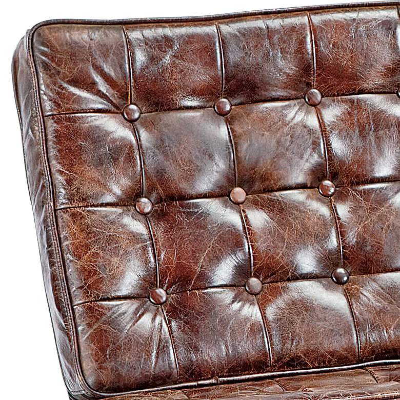 Regina Andrew Design Soho Tufted Cigar Leather Lounge Chair more views