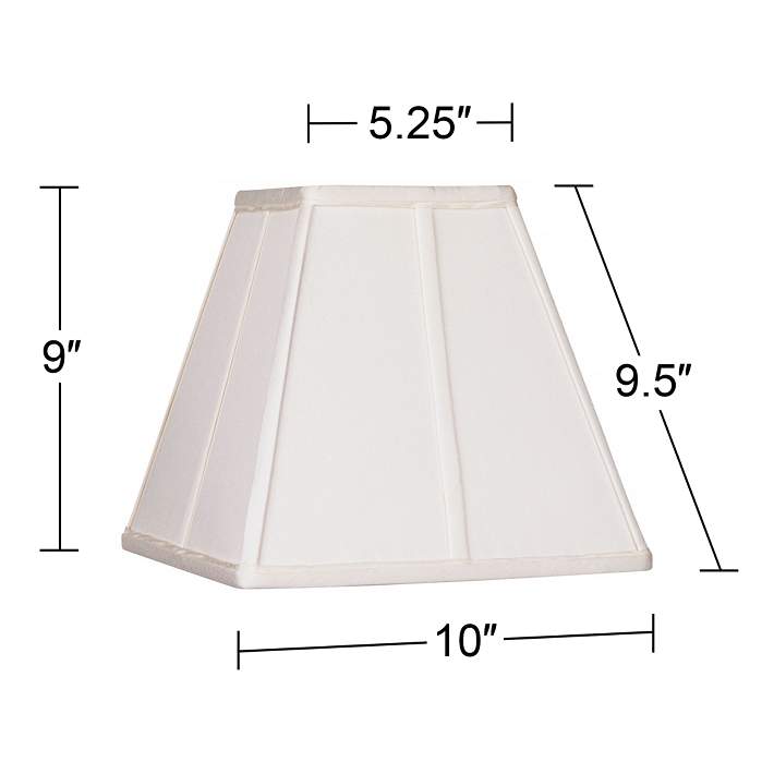 Spider Springcrest Ivory Classic Square Shade 5.25x10x9 Spider Springcrest Ivory Classic Square Shade 5.25x10x9