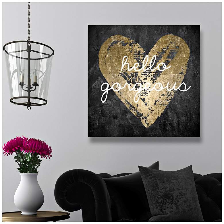Image 2 Oliver Gal Gorgeous Salute 12" Square Canvas Wall Art more views