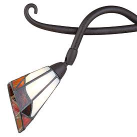 Pro Track&#174; Tiffany-Style Glass Scroll Ceiling Track Light more views