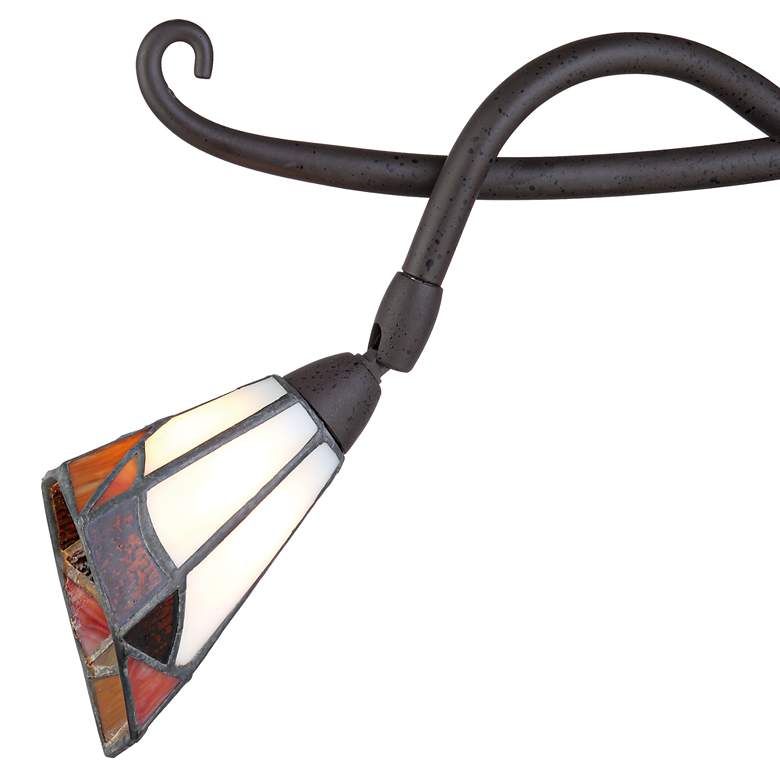 Image 3 Pro Track&#174; Tiffany-Style Glass Scroll Ceiling Track Light more views