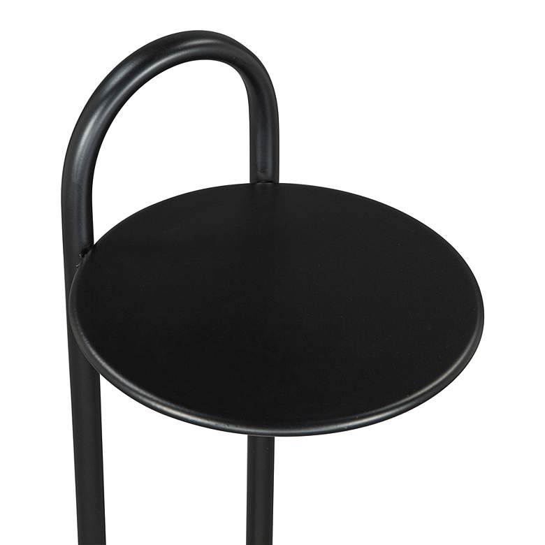 Image 2 Zuo Christian 8" Wide Black Side Table more views