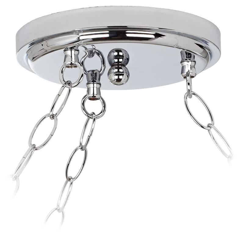 Image 3 Essa 12" Wide Chrome and Crystal 3-Light Swag Chandelier more views