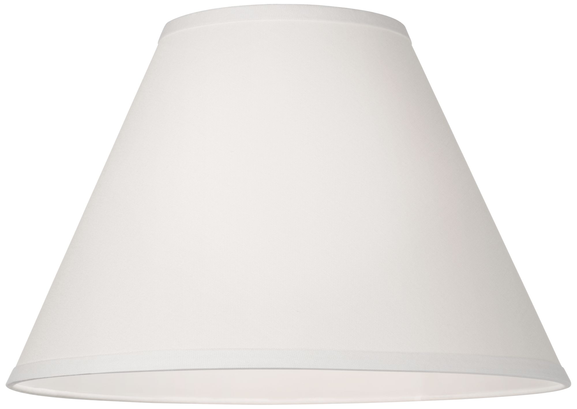 Antique White Linen Empire Lamp Shade 6.5x15x10.75 (Spider) 2N799