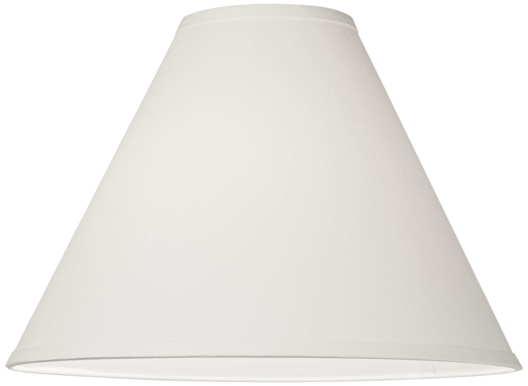 Antique White Linen Chimney Lamp Shade 5x15x11.5 (Spider) 2N845