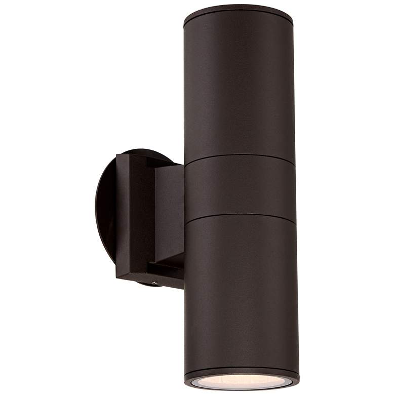 Possini Euro Ellis 11 3/4&quot;H Brown Up-Down Outdoor Wall Light more views