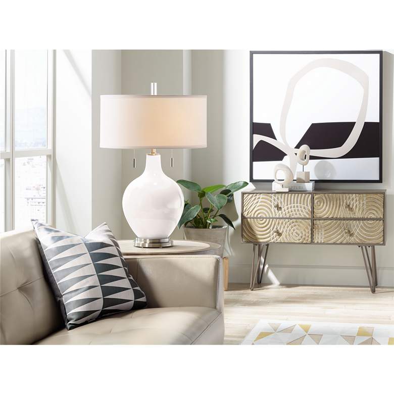 Smart White Toby Table Lamp more views