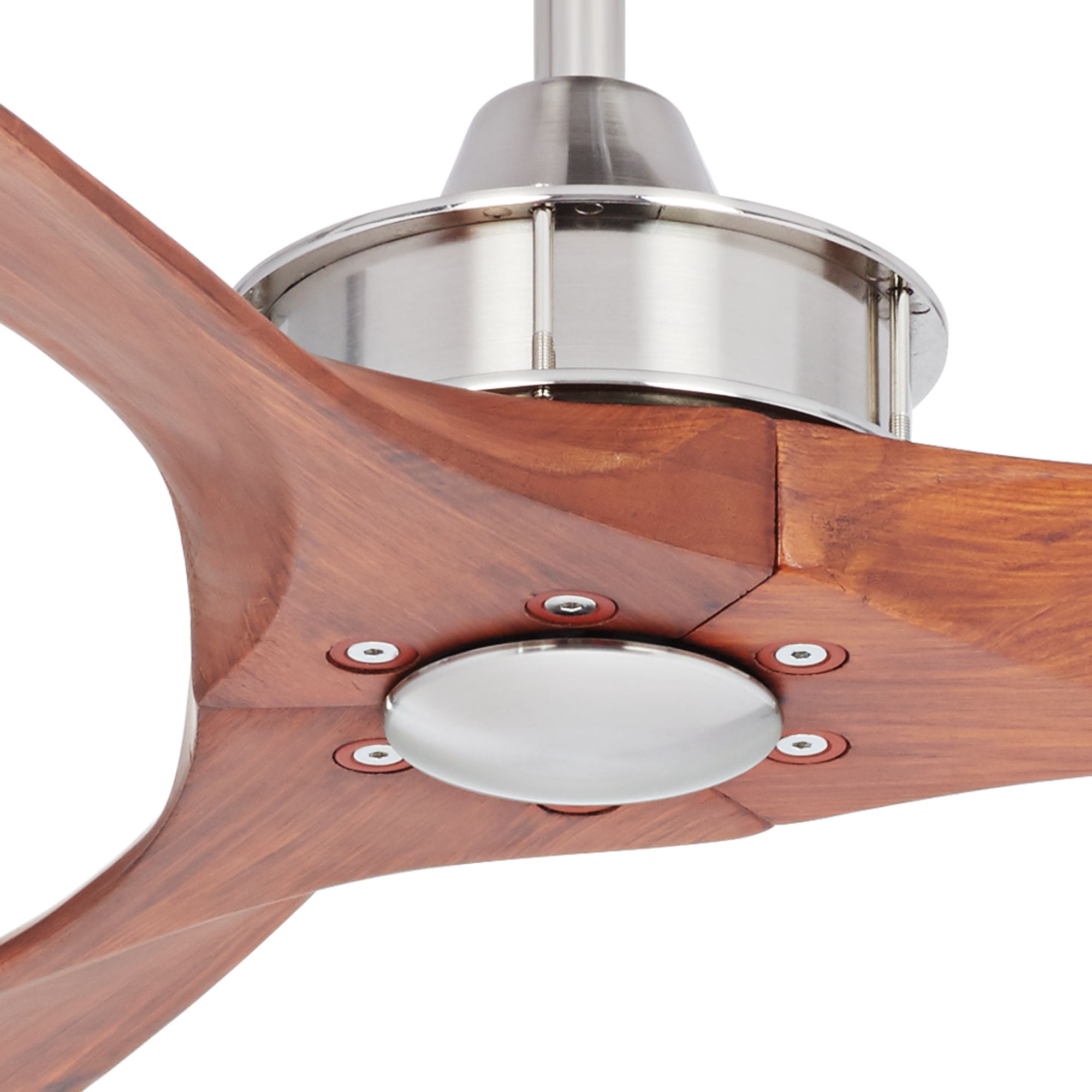 52 Windspun Walnut Nickel Dc Ceiling Fan 30j94 Lamps Plus