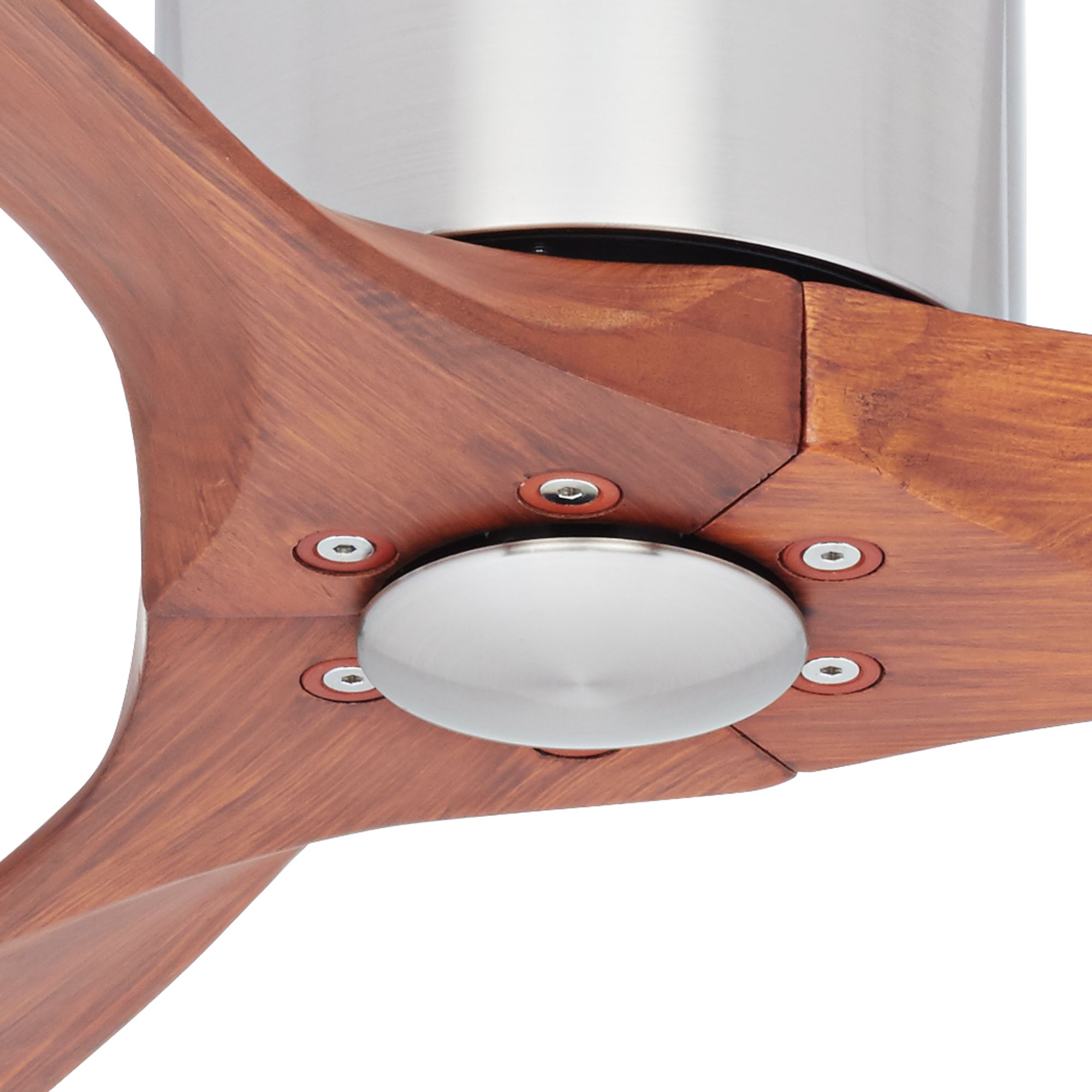52 Windspun Walnut Nickel Dc Hugger Ceiling Fan 30j96