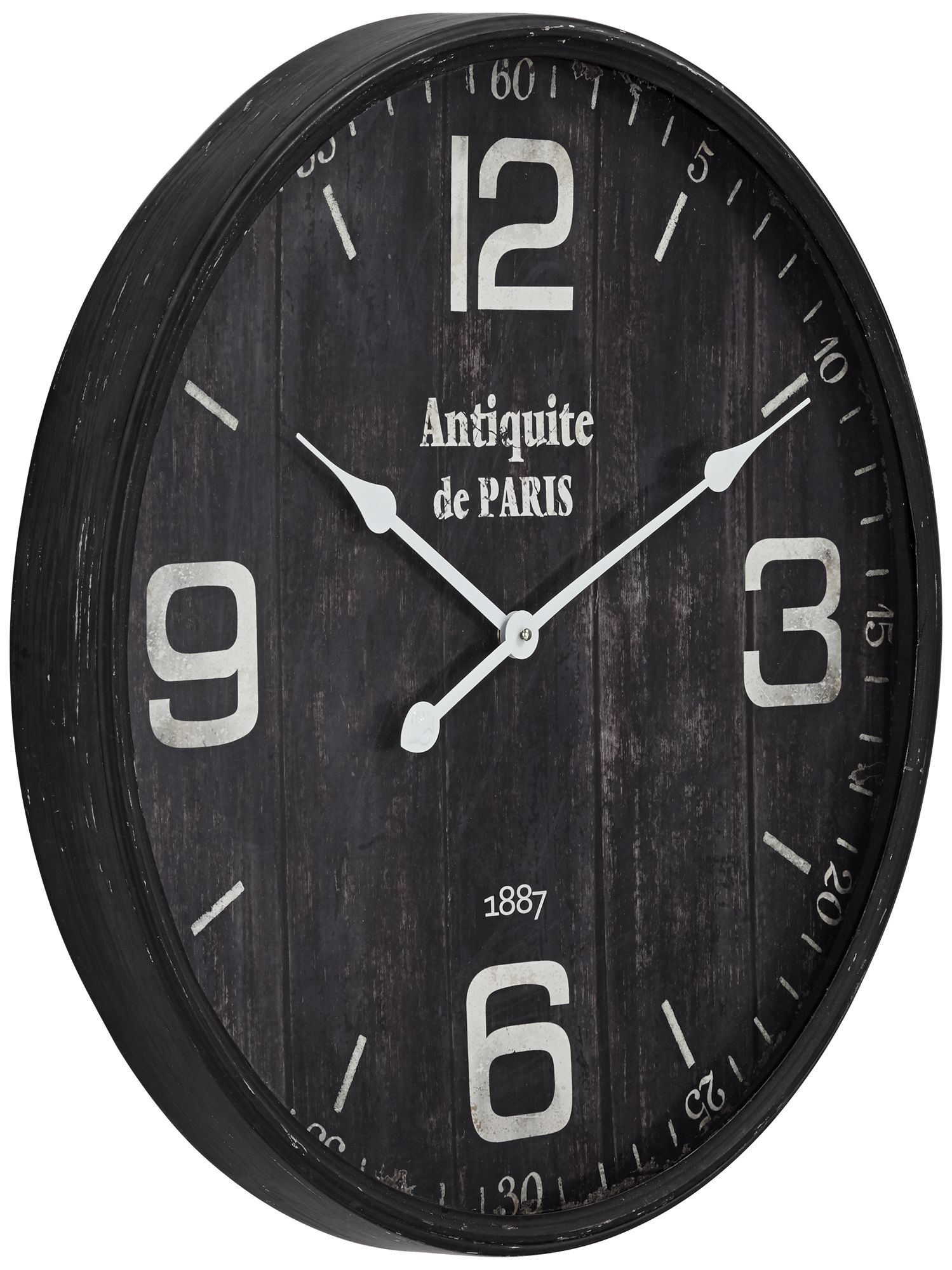 Antiquite de Paris 23 1/2" Brown Round Metal Wall Clock 31D70 Lamps Plus
