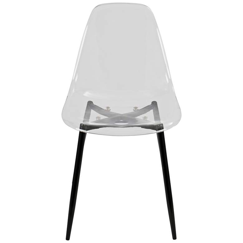 Image 6 Clara Clear and Black Dining Chair Set of 2 more views