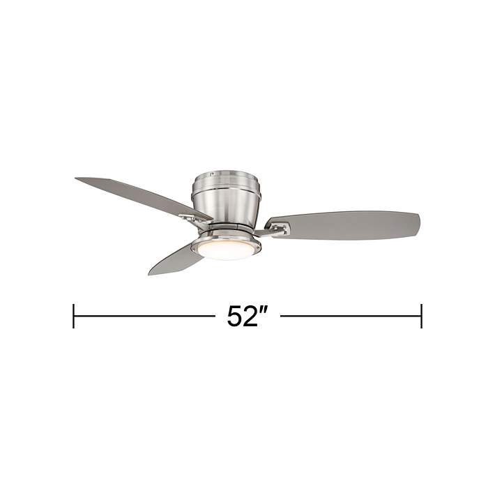 52 Playa Del Ray Brushed Nickel Wet, Tribeca Ceiling Fan With Light