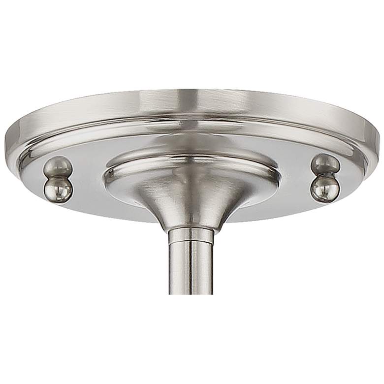 Farm House 10 1/2&quot; Wide Brushed Nickel Ceiling Light more views