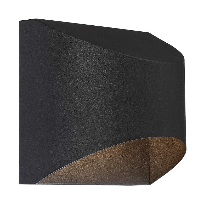 Image 5 Possini Euro Ratner 5 1/2" High Black Modern LED Outdoor Wall Light more views
