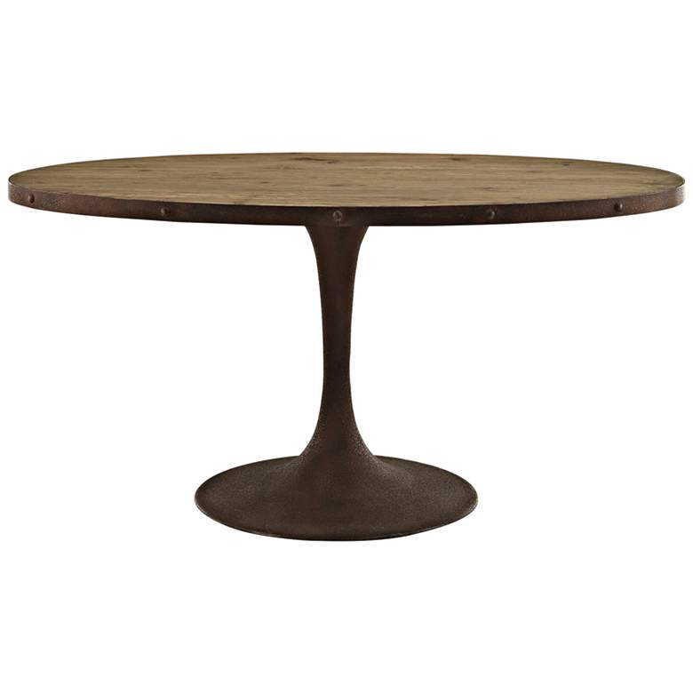 Image 2 Drive 60" Wide  Brown Medium Oval Dining Table more views