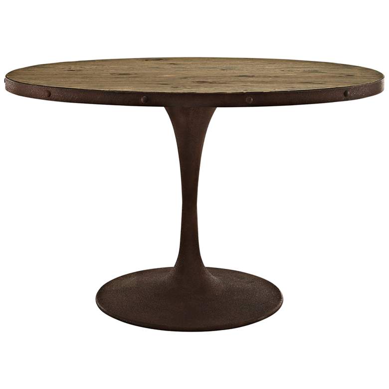 Image 2 Drive 47" Wide Brown Small Oval Dining Table more views