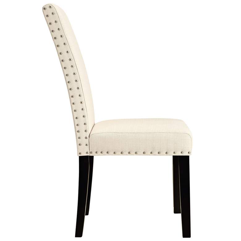 Parcel Beige Fabric Dining Side Chair more views